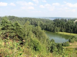  Näkymä Toksovan kirkon tornista Hepojärvelle. 