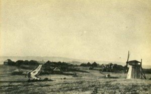 Venakontsan kylä Soikkolanniemellä 1900-luvun alussa. 