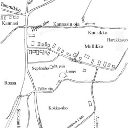 Niukkasin kylän kartta